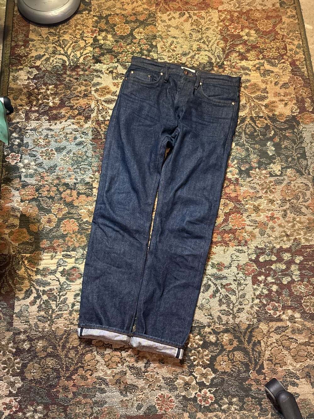 The Unbranded Brand UB201 Tapered Fit Selvedge Denim Jeans Size 31